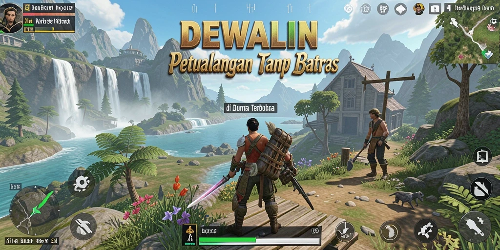Gameplay menarik DEWALIN dalam dunia terbuka yang luas.