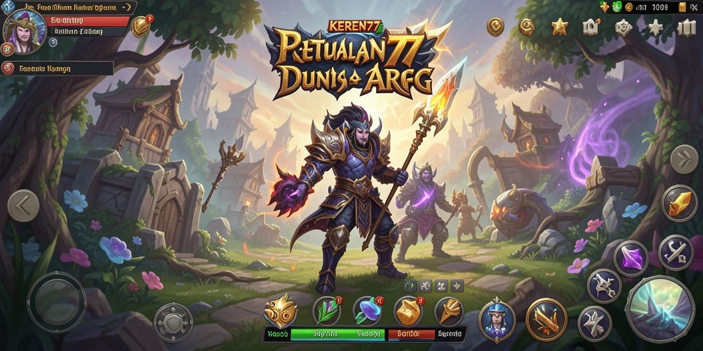 Tampilan gameplay ARPG yang mendebarkan di KEREN77.