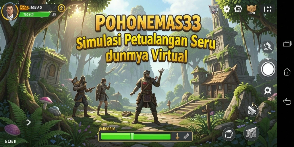 Tampilan menarik dari gameplay simulasi di POHONEMAS33.