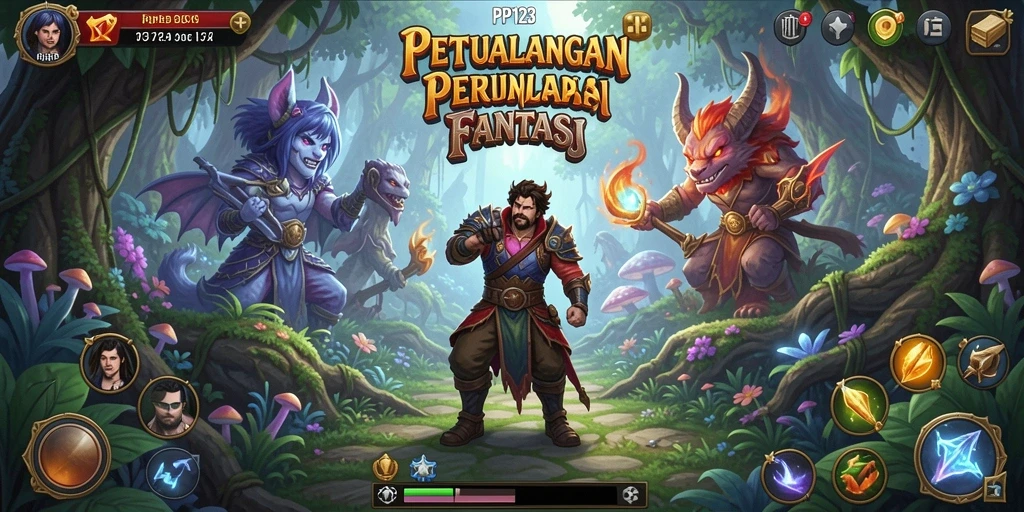 Tampilan gameplay RPG PP123 yang mendebarkan dan seru.