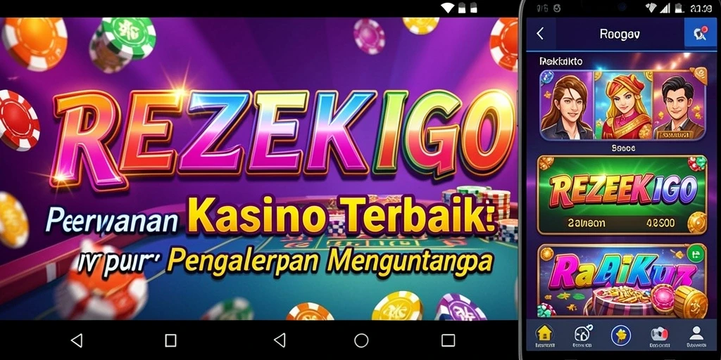 Tampilan permainan Kasino yang menarik dan interaktif di REZEKIGO.
