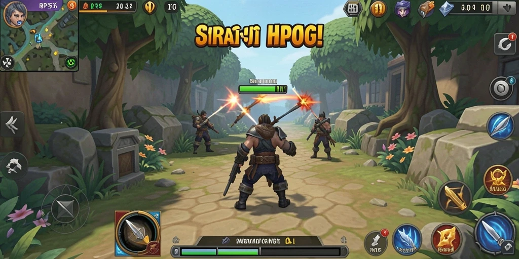 Gameplay intens di RP55 dengan pertempuran strategi.