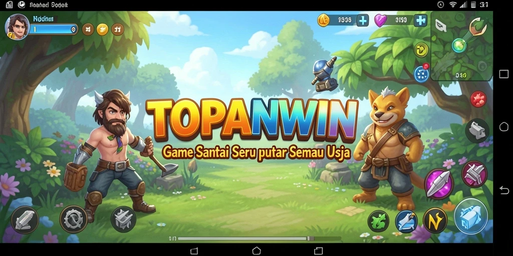 Tampilan gameplay seru dan penuh warna dari TOPANWIN.