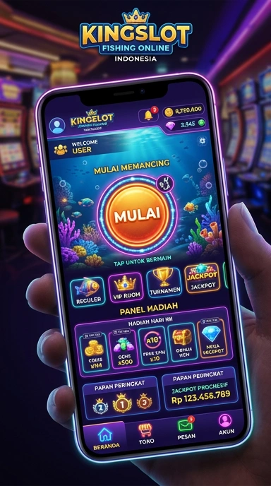 Screenshot dashboard Kingslot dengan navigasi yang mudah.